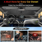 for Windshield Sunshade Umbrella for 2018-2026 Honda Odyssey, Custom Fit Windshield Sun Protector Cover, 6-Layer Heat-Resistant Fabric, Ultra-Strong Fiberglass Frame (for 2018-2026 Honda Odyssey) - Image 3