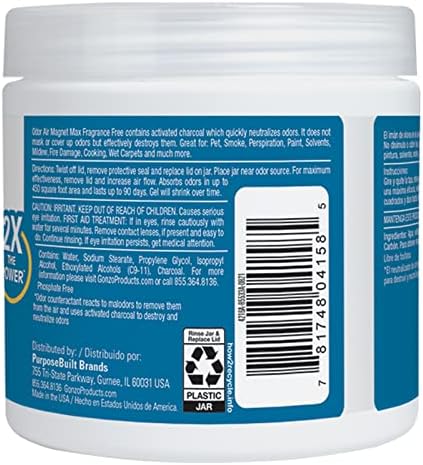 Gonzo Natural Magic Odor Air-Magnet with Activated Charcoal, Odor Eliminator, 14 Oz - Image 2