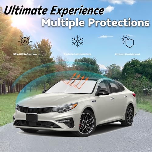 Windshield Sun Shade for KIA Optima 2016-2020 Optima Accessories - Image 3