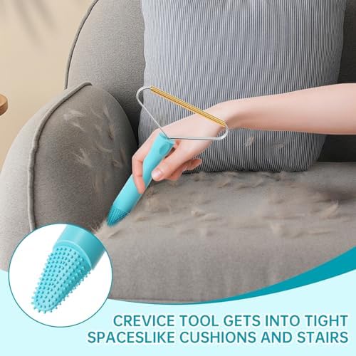 Pet Hair Remover, Dog Cat Carpet Rake, Lint Remover Shaver for Sofas-2pack - Image 2
