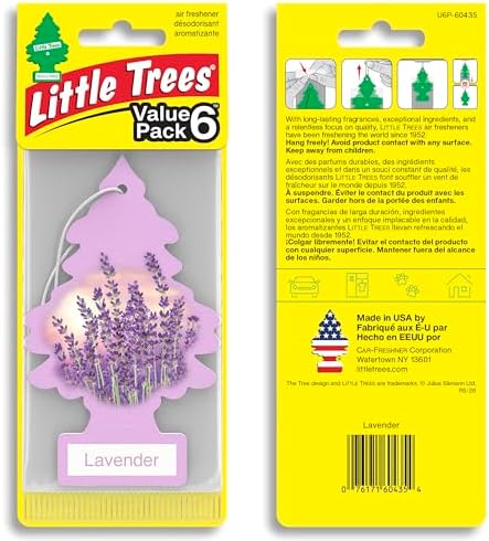 LITTLE TREES Car Air Freshener | Hanging Tree Provides Long Lasting Scent for Auto and Home | 24 Air Fresheners |Lavender - Image 2