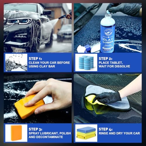 TEAWOO Clay Bar Kit, Car Detailing Kit for Car Detailing Cleaning - Image 5