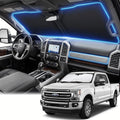 Windshield Sun Shade for Ford Super Duty F250 F350 2017-2025 Sunshade Front Window Shade Custom Fit F250 F350 Accessories Sun Visor Foldable Shade Blocks UV Rays Accessories by AuyNeas