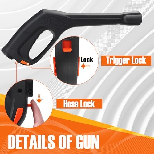 JOEJET Pressure Washer Spray Gun with Extension Wand and 5 Nozzle Tips - Image 5