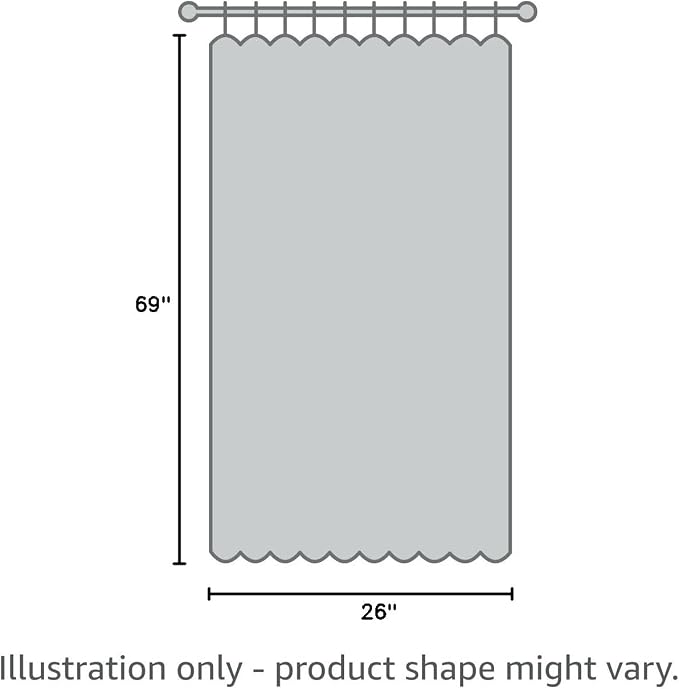 RYB HOME 100% Blackout Door Curtains, Linen Textured Privacy Shades for Classroom French/Nana Door Entrance Way, W 26 x L 69 inches, Textured Black, 1 Panel - Image 9