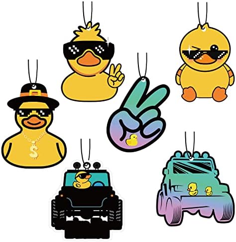 Tallew 6 Pcs Funny Duck Air Freshener for Car Hanging, Cute Duck by Tallew
