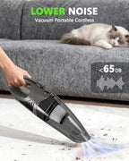 Handheld Vacuum Cordless, 11KPA Strong Suction & 25 Mins Runtime Brushless Motor, Rechargeable Car Vacuum Cleaner with 2 HEPA Filter/Multi-Accessories/Lightweight, for Home/Car/Office Cleaning - Image 6
