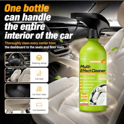 Car Interior Polish Ceiling Foam Headliner Roof Fabric Cleaner Spray Kit - Image 5