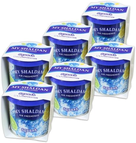 Pack of 6 My Shaldan Japanese Car Cup-Holder Natural Air Freshener Cans (Squash Scented) by AutoDynasty