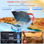 for Umbrella Sunshade for Car Windshield 2025-2026 Toyota 4Runner Custom Fit Windshield Sun Protector Cover 6-Layer Heat-Resistant Fabric, Ultra-Strong Fiberglass Frame (for 2025+ Toyota 4Runner) - Image 2