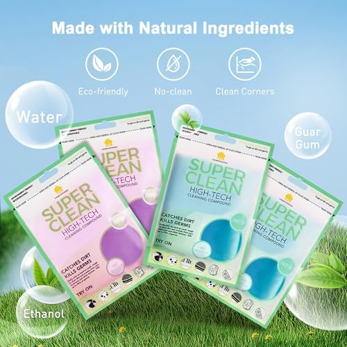 FiveJoy Car Cleaning Gels, 4-Pack Universal Auto Detailing Tools Car Interior Cleaner Putty, Dust Cleaning Mud for PC Tablet Laptop Keyboard, Camera, Printers, Calculator - 320g (2.8oz/pcs) - Image 5