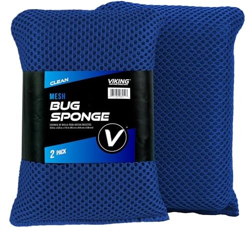 VIKING Mesh Bug Sponge, Bug and Tar Remover for Car, 2 Pack by VikingCarCare