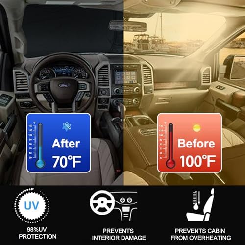 Foldable Front Windshield Sunshade fit for F150 2015-2020 - Image 2