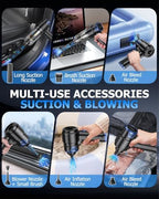 AHNR Handheld Car Vacuum Portable Cordless, 16000PA Hand Vacuum Cleaner - Image 3