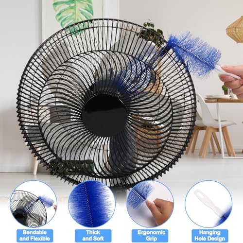 XANGNIER Fan Cleaning Brush Dust Removal Tool Kit,Bendable,10 Pcs - Image 5