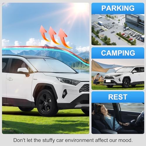 Custom Fit Windshield Sun Shade for Toyota RAV4 2019-2026 - Image 6