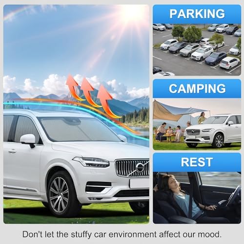 Custom Fit Windshield Sun Shade for Volvo XC90 XC-90 2016-2026 - Image 6