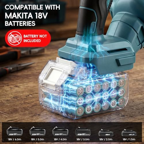 Cordless Handheld Vacuum Cleaner Compatible with Makita 18V Battery - Image 2