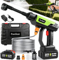 Cordless Portable Washer, 1100 PSI Handheld Washer Battery Operated Pressure Washer, 6-in-1 Nozzle Lightweight Car Washer, Cleaner with Elastic Hose, Cleaning Tool for Home Outdoor Patio Garden by Unknown