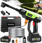 Cordless Portable Washer, 1100 PSI Handheld Washer Battery Operated Pressure Washer, 6-in-1 Nozzle Lightweight Car Washer, Cleaner with Elastic Hose, Cleaning Tool for Home Outdoor Patio Garden by Unknown