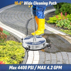 16.5" Pressure Washer Surface Cleaner Attachment with 4 Wheels - Image 2