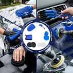 37Pcs Car Detailing Kit, Car Detailing Brush Set, Car Wash Cleaning Kit, Car Detailing Brushes, Professional Car Care Kit for Interior Exterior Wheels, (Drill is NOT Included) - Image 5