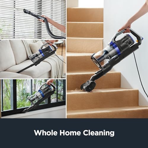 Eureka Lightweight Household Upright Vacuum Cleaner for Carpet and Hard Floor,Powerful Bagless Vacuum Cleaner for Whole House,OmniVerse NEU801BL with QuickShift Technology,Blue - Image 5