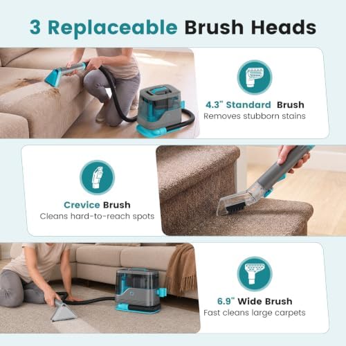OLIXIS Carpet Cleaner Machine Upholstery Couch Cleaner Solution Portable - Image 4