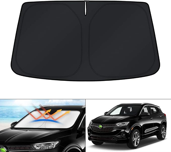 KUST Windshield Sun Shade for Buick Encore GX Accessories 2020-2025 2026 Sunshade Window Sun Visor Protector Foldable Blocks UV Rays Keep Your Car Cooler by KUST