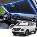 Windshield Sun Shade for Hyundai Venue 2020-2024 2025 Sunshade Front Window Shade Custom Fit Venue Accessories Sun Visor Foldable Shade Blocks UV Rays Accessories by AuyNeas