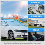 Custom Fit Windshield Sun Shade for Dodge Charger 2011-2023 - Image 6