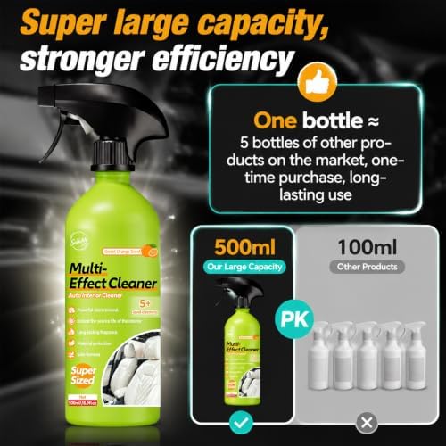 Car Interior Polish Ceiling Foam Headliner Roof Fabric Cleaner Spray Kit - Image 3