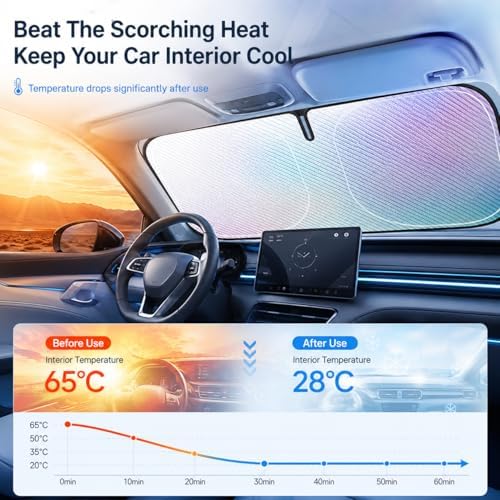Car Windshield Sunshield Foldable Front Windshield Sunshade - Image 3