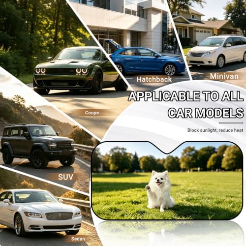 LAPE Custom Car Windshield Sun Shade Personalized Photo Logo Text - Image 6