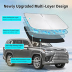 Windshield Sun Shade for Lexus LX 2017-2026 Sunshade - Image 3