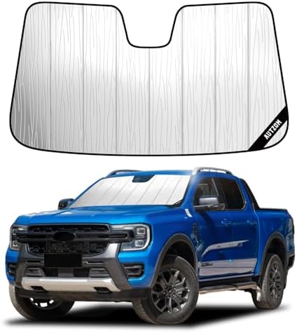 Windshield Sun Shade for Ford Ranger 2024-2026, Vehicle-Specific Design by Unknown