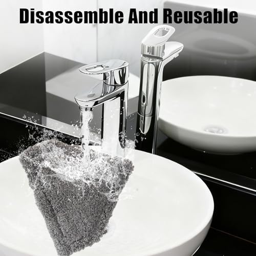 Windshield Squeegee Car Cleaning Tool, Equipped with 4 Reusable and Washable Ultra-Fine Fiber Pads, 13-16.7 inches Extendable Handle Can Rotate 180° Suitable for Car Glass and Household Windows - Image 7