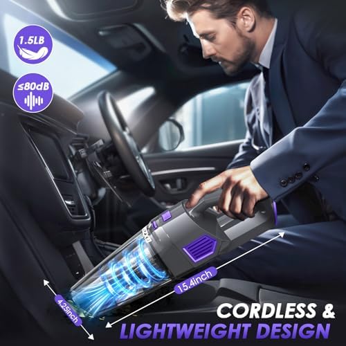 Gxzsk Handheld Vacuum Cordless, 15000PA Hand Vacuum, Car Vacuum Cleaner - Image 6