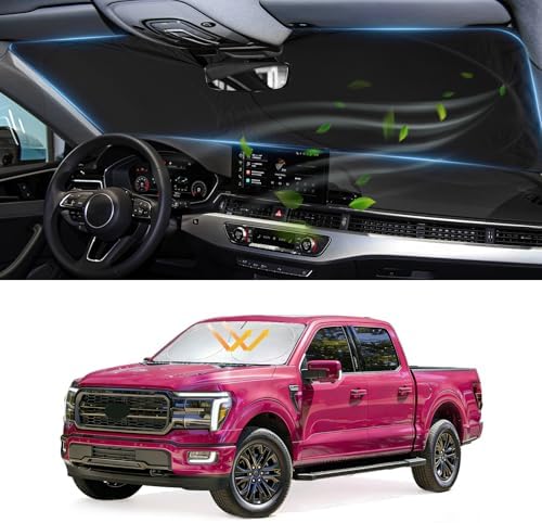 Windshield Sun Shades Sunshade for Ford F150 2021-2024 2025 2026 Sun Visor by INSAUTO