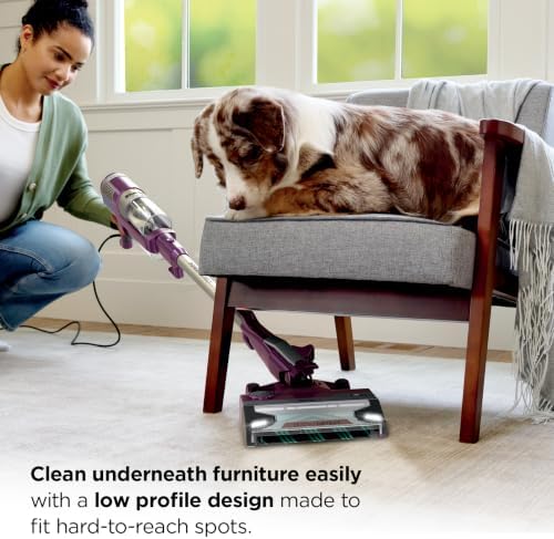 Shark PowerDetect Corded Stick Vacuum, HEPA, Pet Hair, Purple, HZ4001AMZ - Image 3