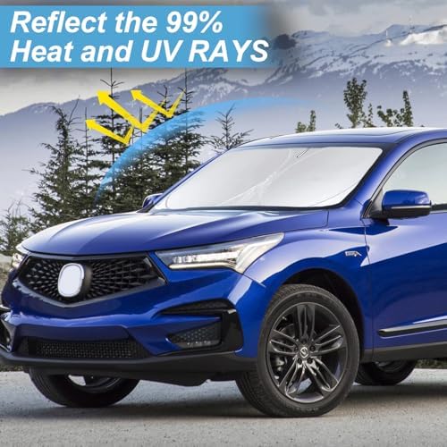 Windshield Sunshade for Acura RDX 2013 2019-2025 2026 Front Window Shades - Image 2