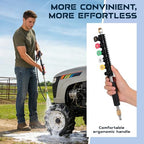 SEPLY Pressure Washer Extension Wand Upgrade, 9 Pack Power Washer Lance with 6 Nozzle Tips, 30°,90°,120° Curved Rod, 1/4" Quick Connect, 4000 PSI - Image 3