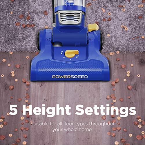 Eureka NEU182A PowerSpeed Lightweight Bagless Upright Vacuum Cleaner, Blue, Lite - Image 5