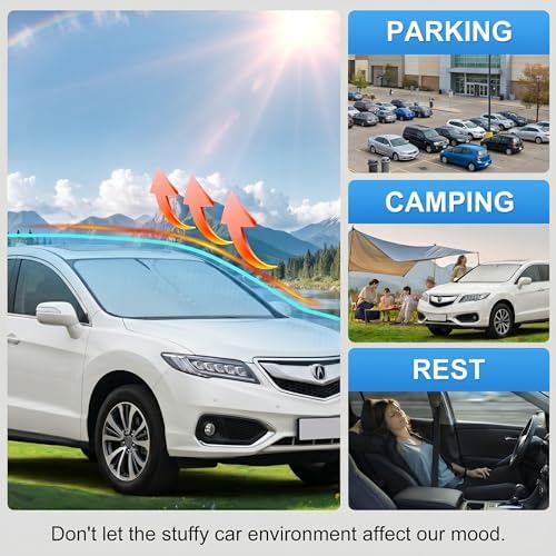 Custom Fit Windshield Sun Shade for Acura RDX 2013-2018 - Image 6