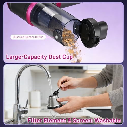 Car Vacuum Portable Cordless, 30000PA 3-in-1 Car Vacuum Cleaner High Power - Image 6