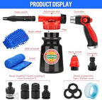 16 IN 1 Car Wash Foam Gun,Adjustable Hose Wash Sprayer for Car/Garden Clean - Image 2