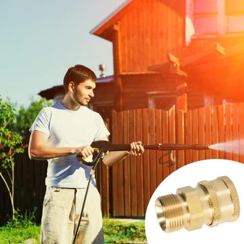 LIULO TOOL 4 Pack Pressure Washer Quick Connect Kit, Quick Disconnect Kit, Metric M22 14mm to 3/8" Quick Connect Kit, 5000 PSI - Image 7