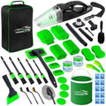 47PCS Car Detailing Kit Interior Cleaner, Car Cleaning Kit, Car Vacuum Car Interior Detailing Kit, Car Wash Kit with Bucket Auto Detailing Brush Set Car Accessories for Motorcycle, Cars, Bikes, Wheels by FortuningsJDS