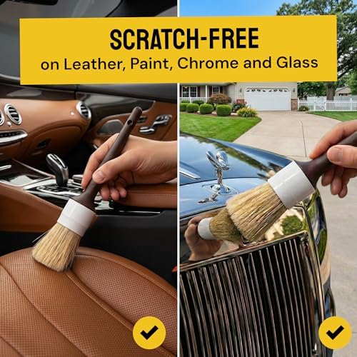 Car Detailing Brush Set 9-pc, Car Detailing Kit Interior by Detail Dudes - Image 2