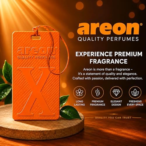 AREON X Version Coconut Hanging Best Car Air Freshener - Long Lasting Scent for Car or Home - Long Lasting, Fresh, Luxurious Scent - Pack of 3 - Image 6